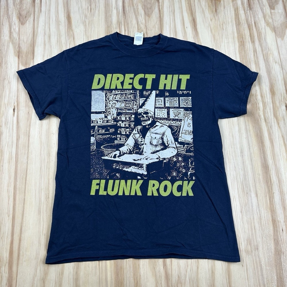 Direct Hit Flunk Rock T-shirt M Punk Nofx Teenage Bottle rocket Rancid Fat